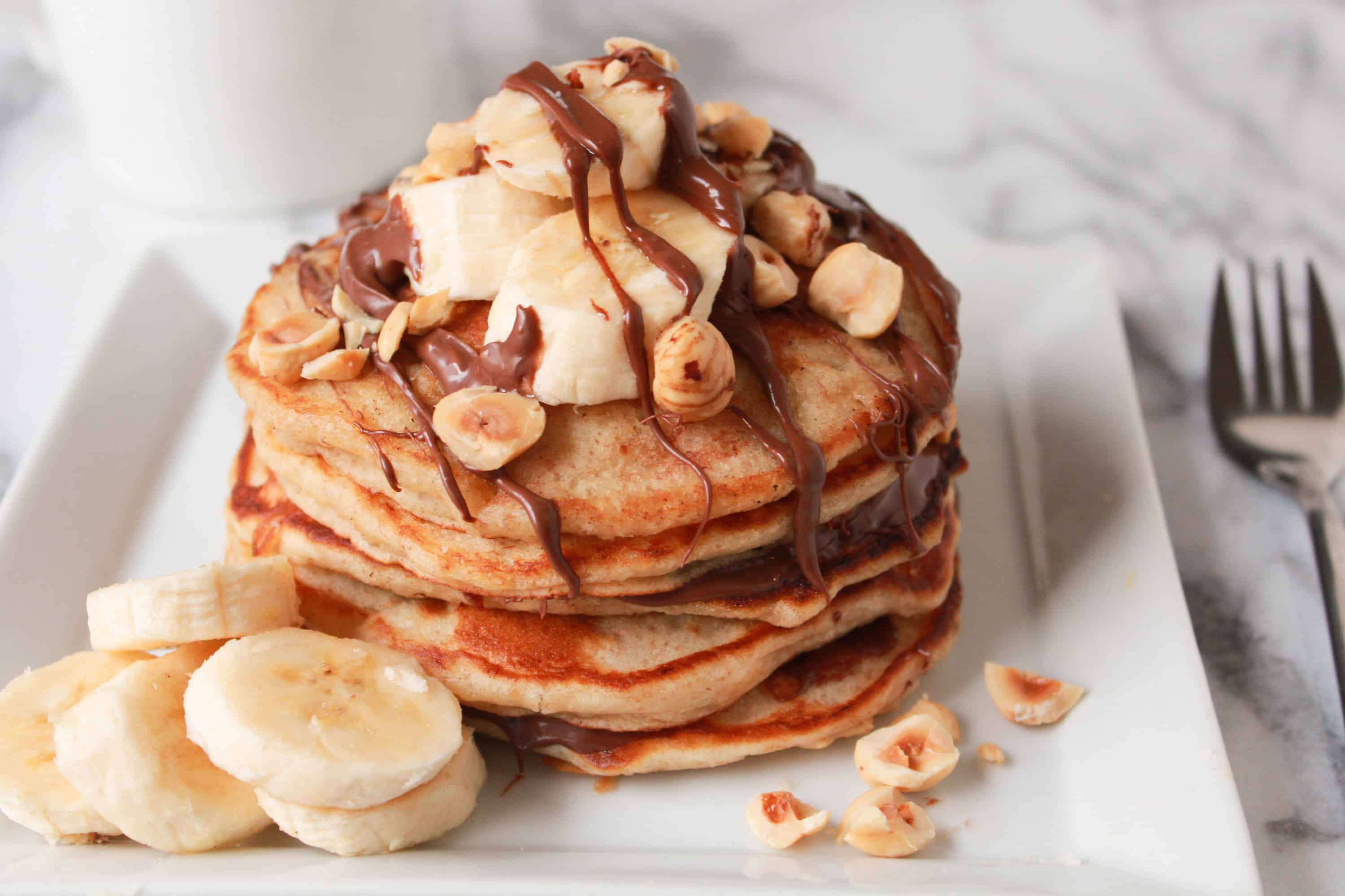 Hazelnut Spread Hotcakes : Mini Hotcakes with Nutella