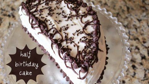 Half Birthday Cake Recipe Celebrating Sweets