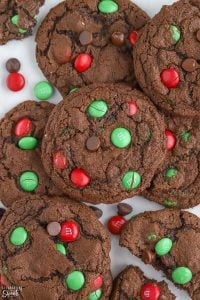 Chocolate M&M Cookies - Celebrating Sweets