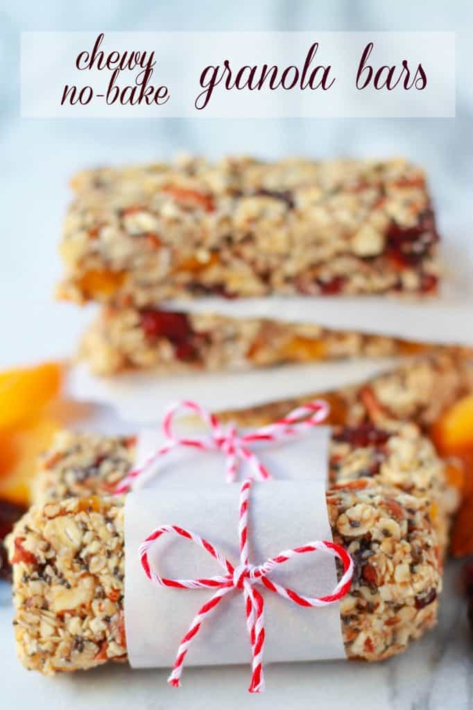 Chewy Granola Bar Recipe - No Bake - Celebrating Sweets