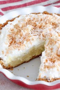 Coconut Cream Pie with Graham Cracker Crust - Celebrating Sweets