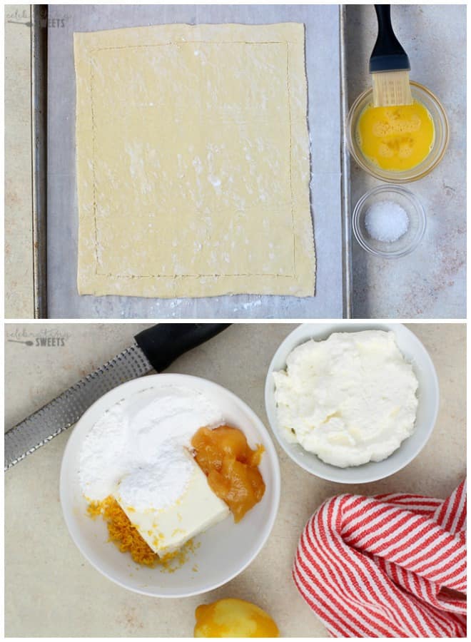 Step by step photo for making a Lemon Tart