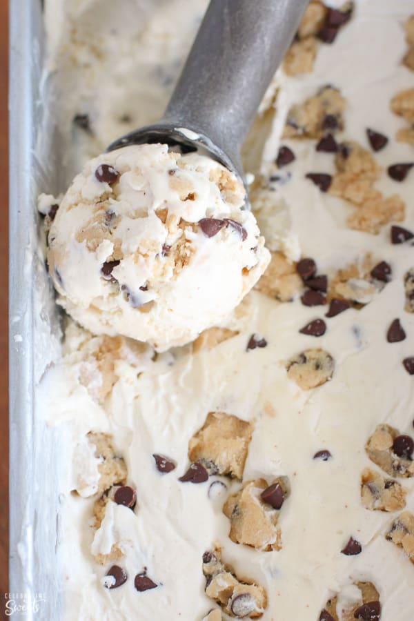 homemade cookie dough ice cream