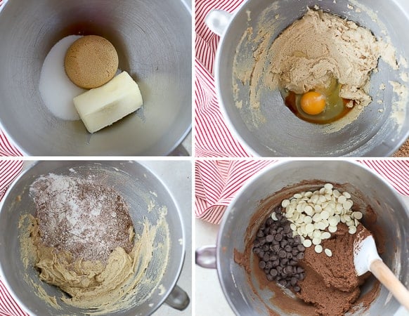 Ingredients for making chocolate cookies.