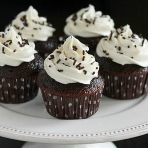 Small Batch Chocolate Cupcakes Makes 6 Chocolate Cupcakes