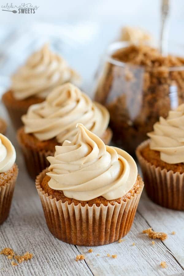 Carrot Cake Cupcakes - Celebrating Sweets