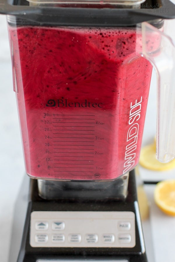 Blueberry Lemonade in a blender