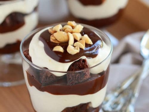 Peanut Butter Brownie Trifle Celebrating Sweets