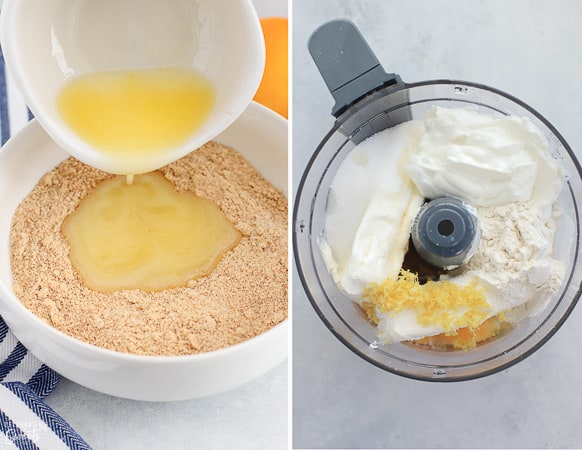 How to make Greek yogurt cheesecake.