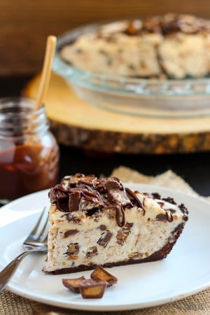 No Bake Peanut Butter Pie - Celebrating Sweets