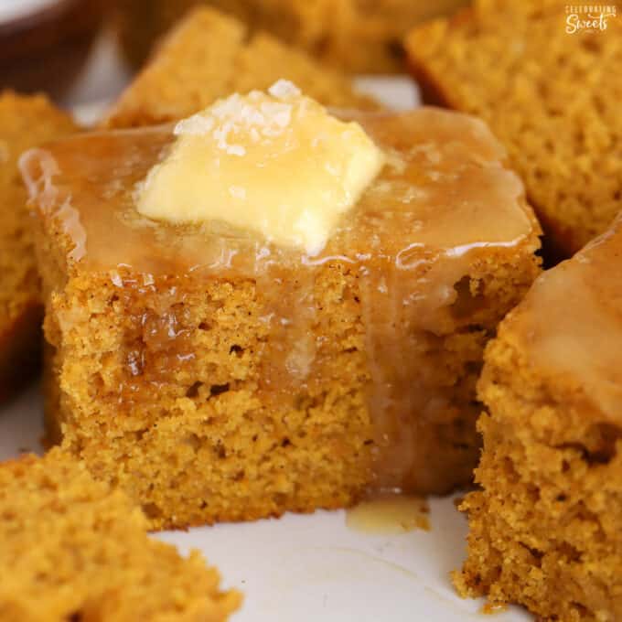 Pumpkin Cornbread - Celebrating Sweets