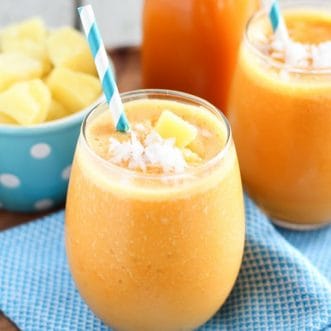 Pineapple Carrot Smoothie - Celebrating Sweets