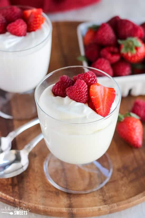 White Chocolate Mousse with Fresh Berries