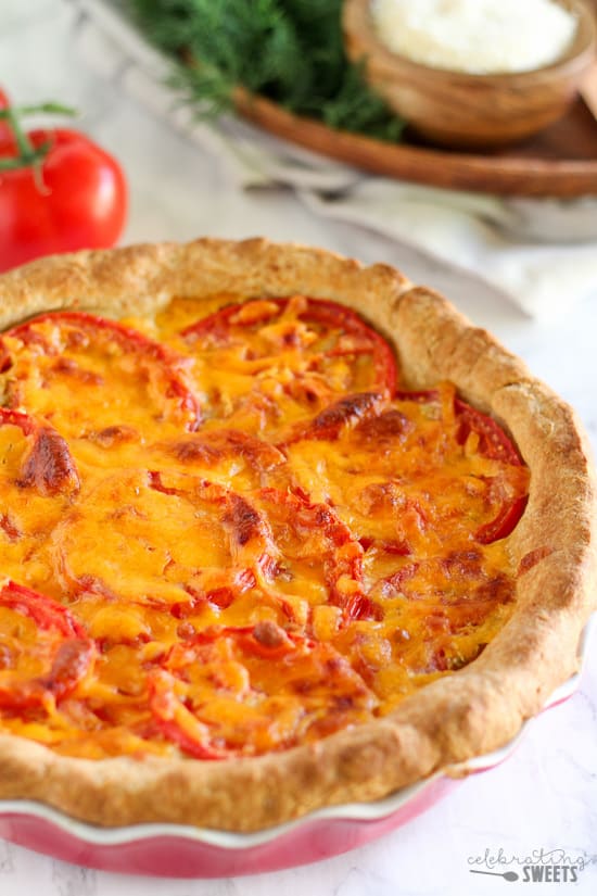 Tomato Pie Recipe - Celebrating Sweets