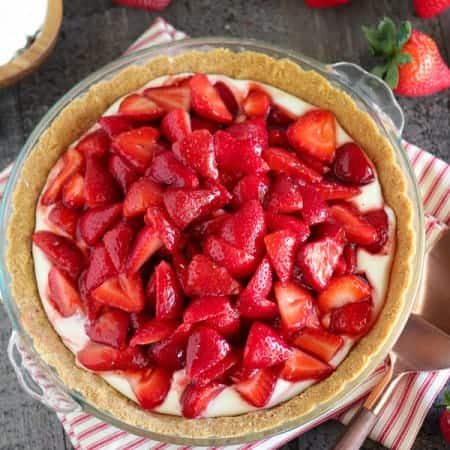 Strawberry Cream Cheese Pie - Celebrating Sweets