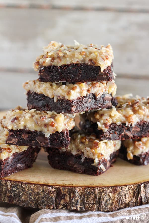 German Chocolate Brownies