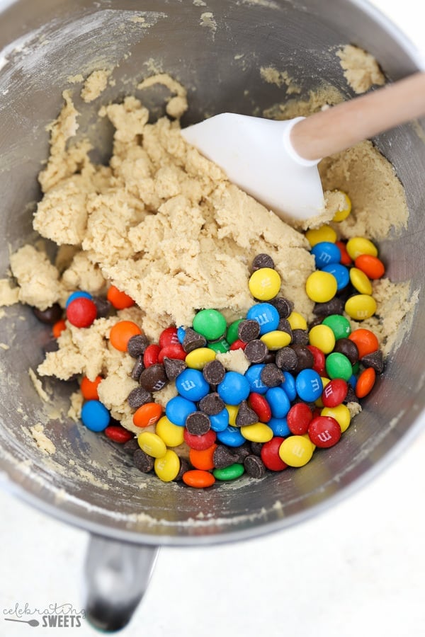 Chocolate M&M Cookies - Celebrating Sweets