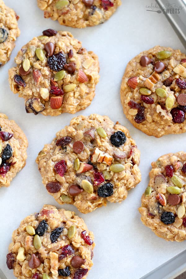 Healthy Oatmeal Cookies - Celebrating Sweets