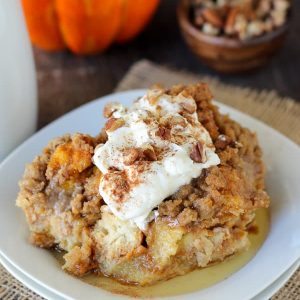 Baked Pumpkin French Toast Casserole