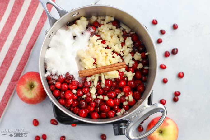 A bowl of fruit on a plate, with Sauce and Berry