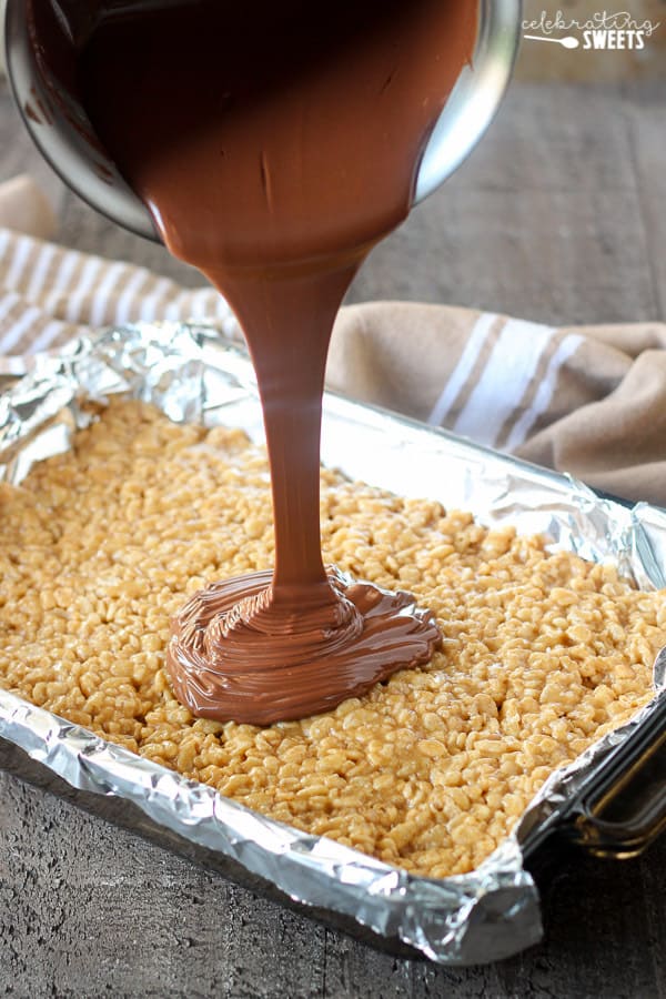 Chocolate Peanut Butter Rice Krispies Treats