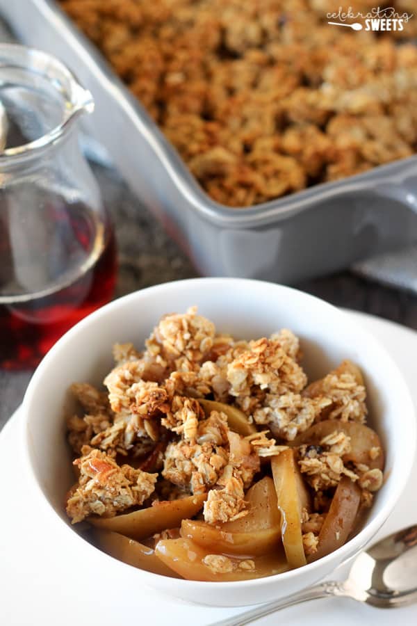 Healthy Apple Crisp - Celebrating Sweets