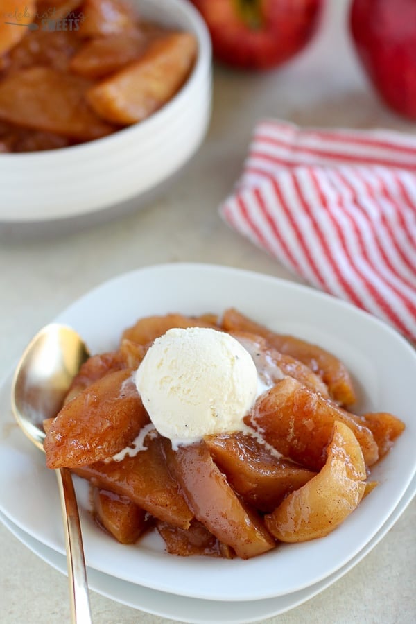 Slow Cooker Cinnamon Apples Celebrating Sweets