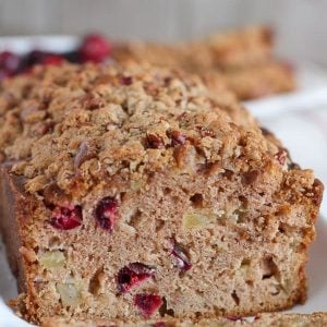 Loaf of cranberry bread