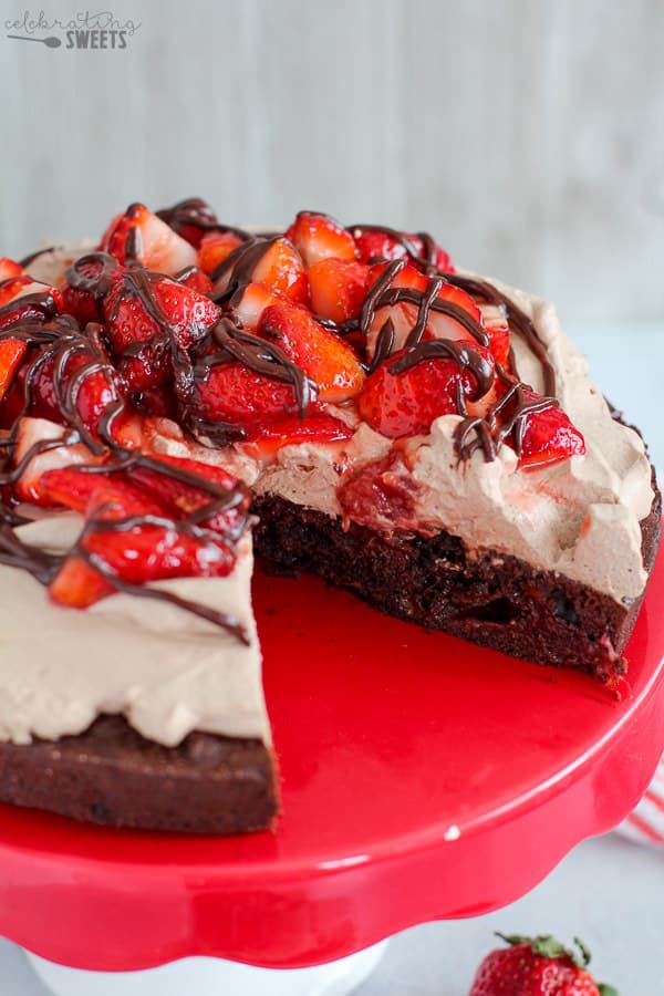 Strawberry Brownies Celebrating Sweets