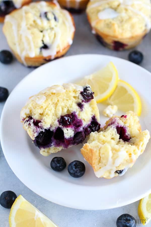 Lemon Blueberry Muffins - Celebrating Sweets