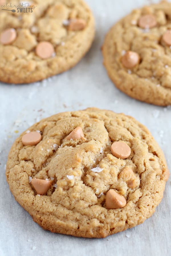 Peanut Butter Cookie with Butterscotch Chips and Sea Salt.