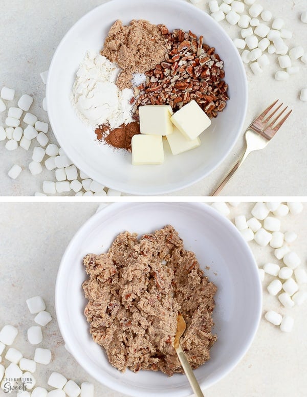 Brown sugar streusel for Sweet Potato Casserole
