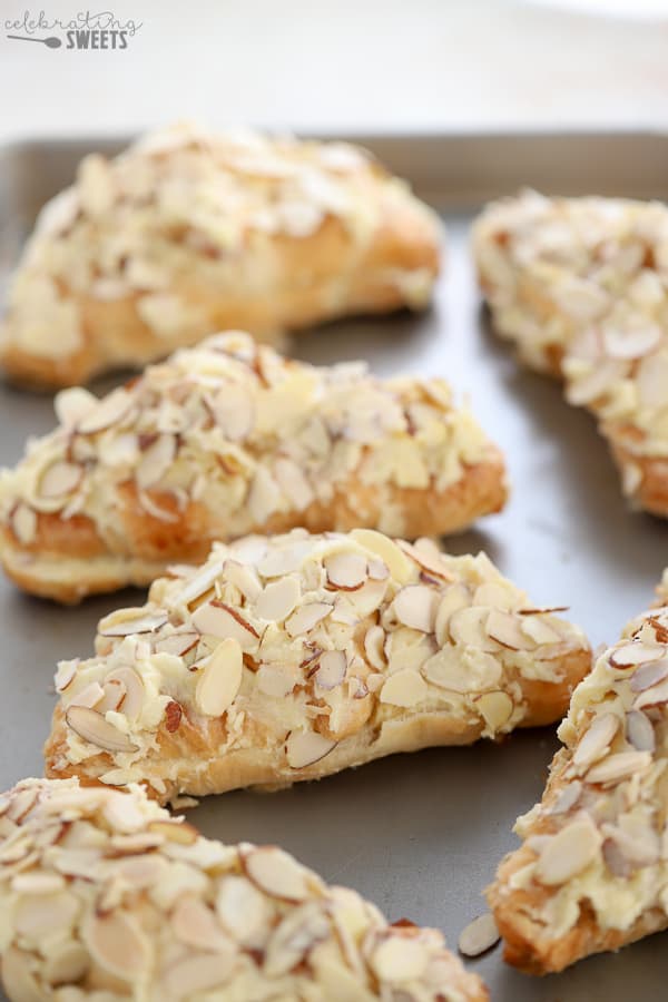 Almond Croissants - Celebrating Sweets