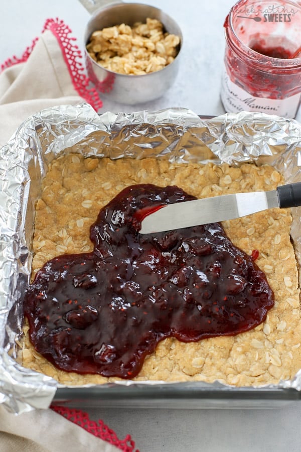 Jam Filled Oatmeal Bars