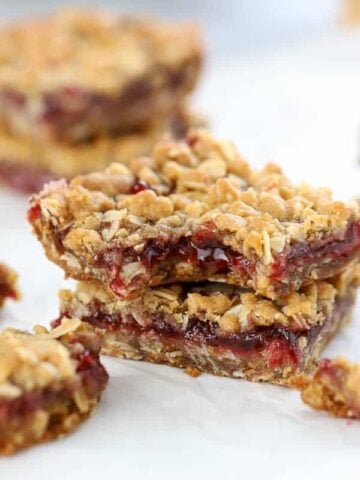 Jam Filled Oatmeal Bars