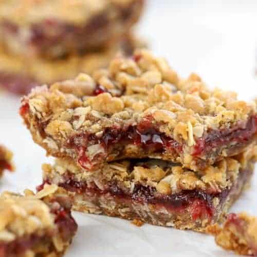 Jam Filled Oatmeal Bars