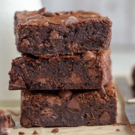 Nutella Brownies - Celebrating Sweets