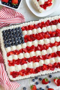 Flag Cake - Celebrating Sweets