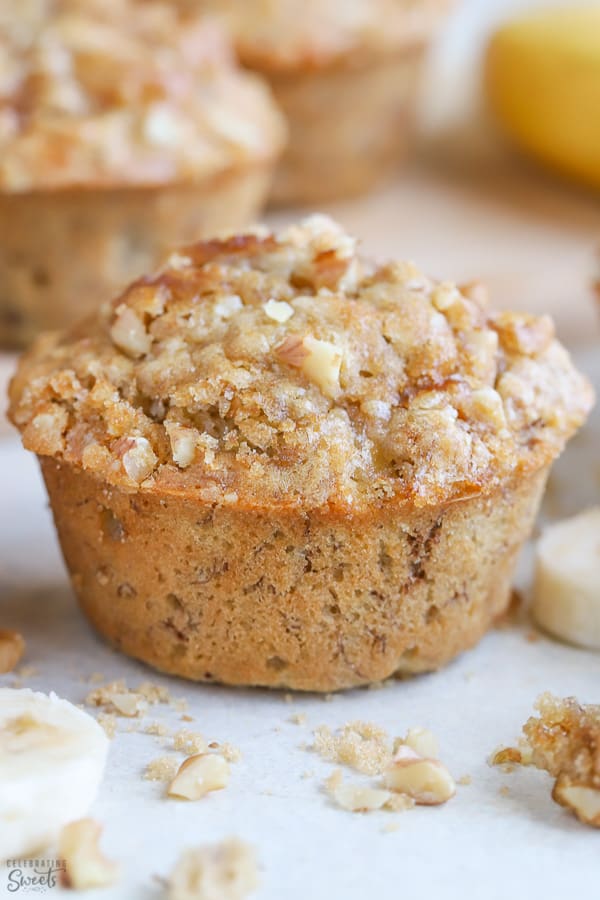 Banana Nut Muffins Celebrating Sweets