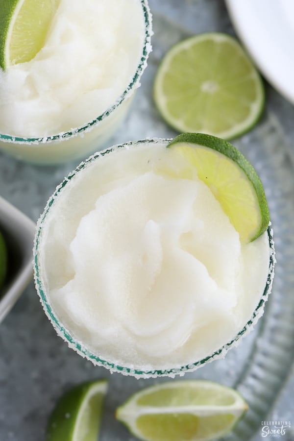 Frozen Margarita Recipe - Celebrating Sweets