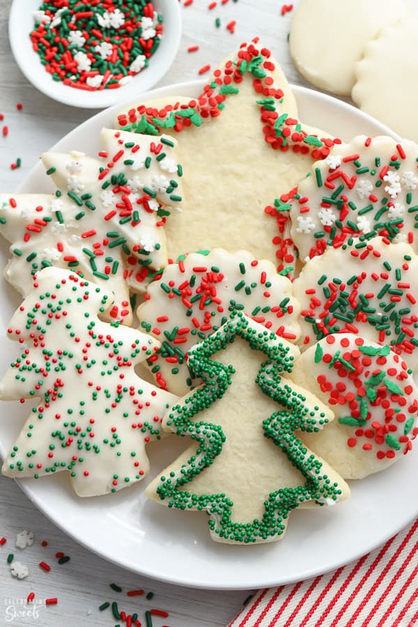 Christmas cookies on a plate