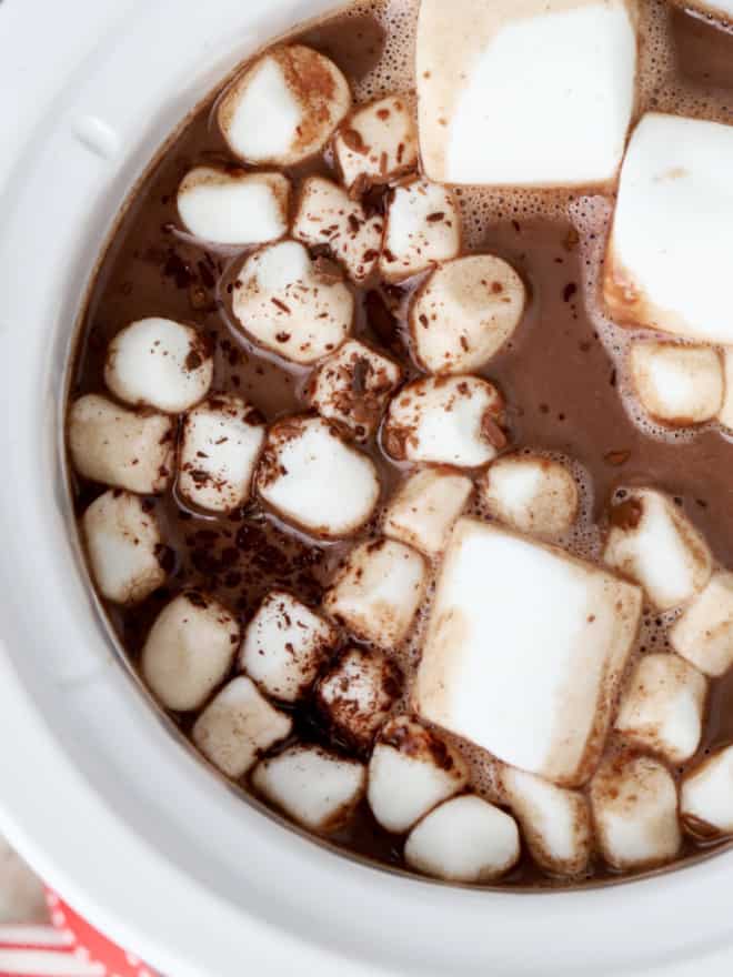 Crock Pot Hot Chocolate - Celebrating Sweets