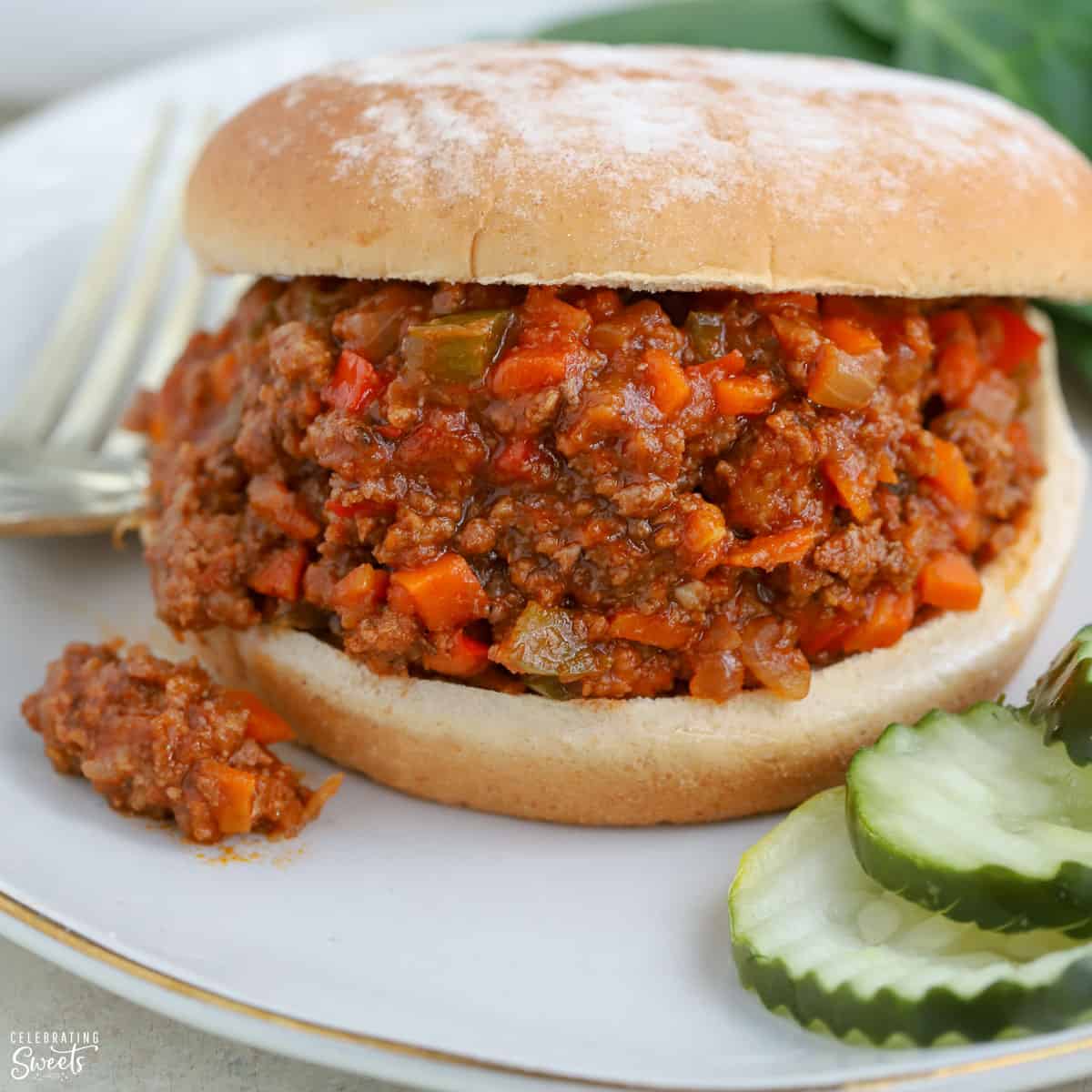 Healthy Sloppy Joes (Fast &amp; Easy) - Celebrating Sweets