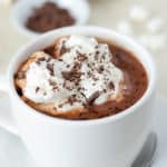 Hot Chocolate in a white mug