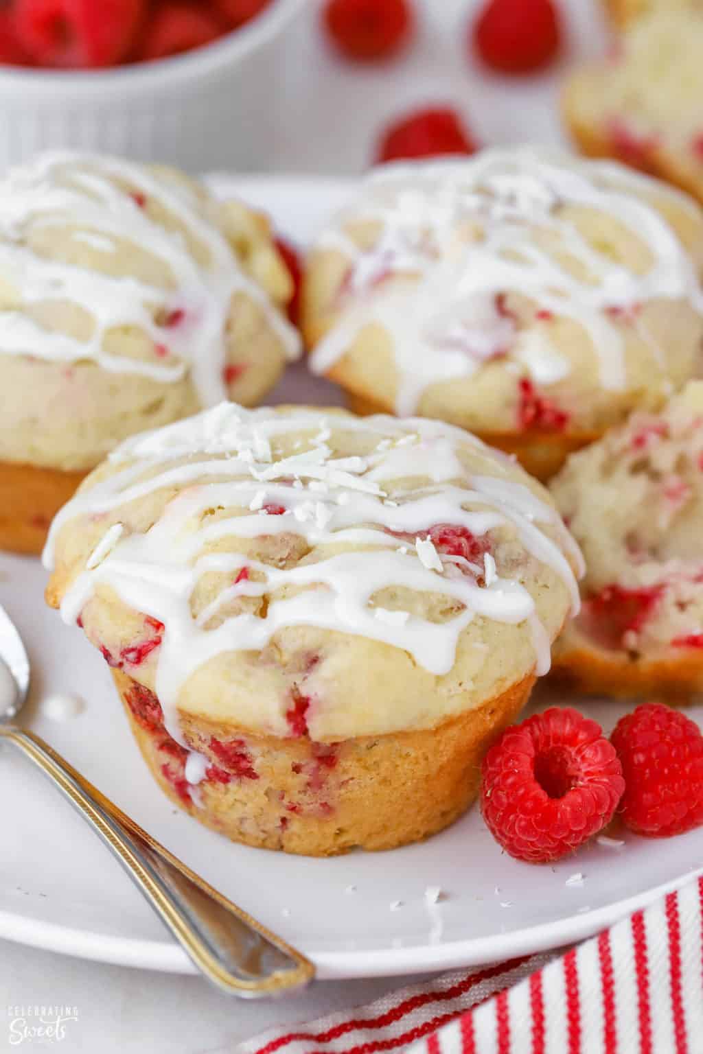 Raspberry Muffins (Quick & Easy) - Celebrating Sweets