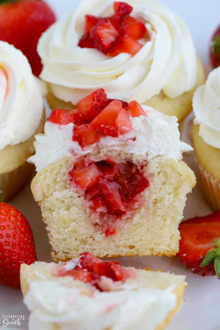 Strawberry Shortcake Cupcakes Celebrating Sweets   Strawberry Shortcake Cupcakes 4 768x1152 