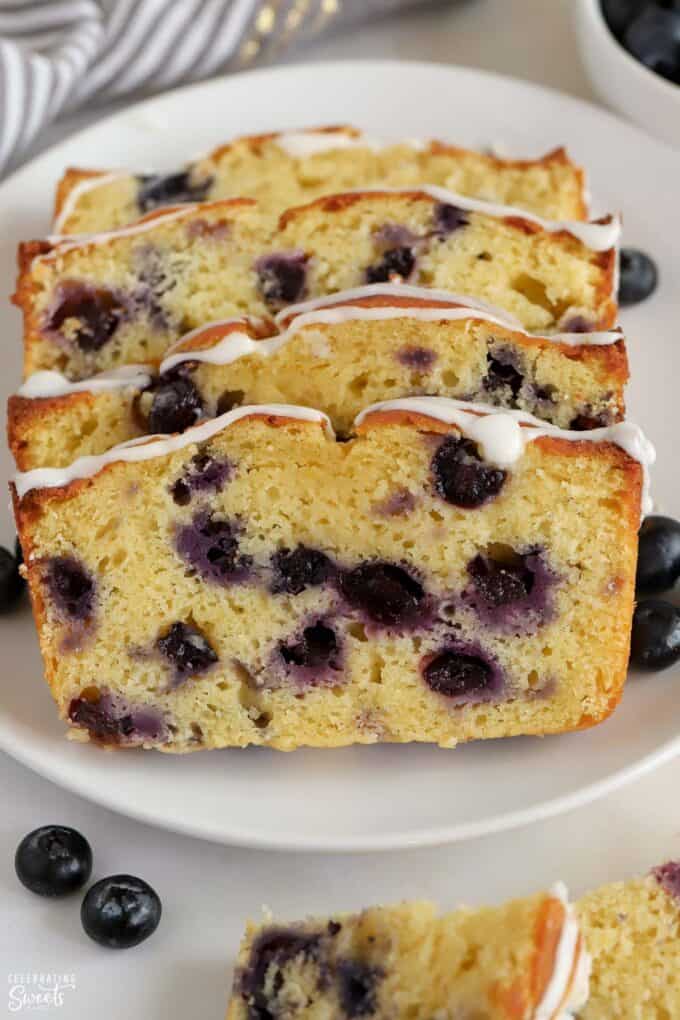 Blueberry Bread (quick & easy) - Celebrating Sweets