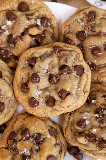 Espresso Chocolate Chip Cookies - Celebrating Sweets