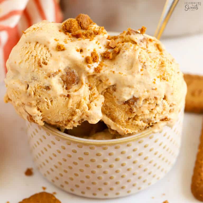 Pumpkin Ice Cream (No-Churn) - Celebrating Sweets