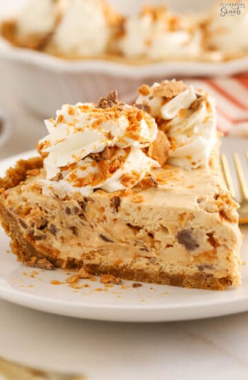 Easy Butterfinger Pie - Celebrating Sweets